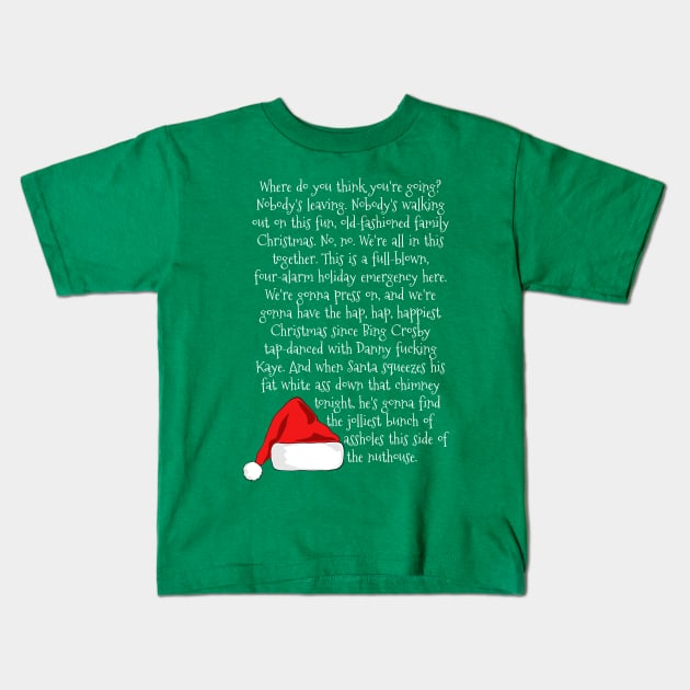 Christmas Rant Kids T-Shirt by masciajames
